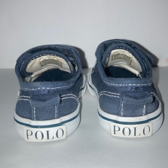 2 for $25 RALPH LAUREN POLO Shoes Baby Shoes Infant size 5 Navy & White RL Polo - Picture 4 of 9